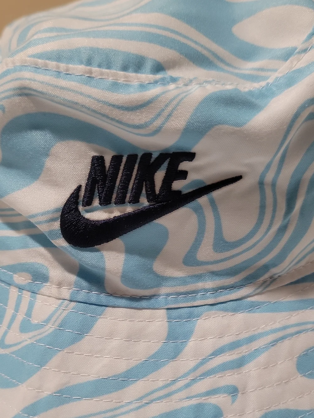 Nike Futura Light Blue and White Swirl Toddler Bucket Hat Size 2-4T